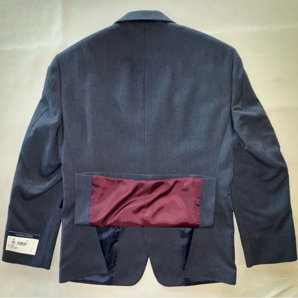 NWT TOMMY HILFIGER Blue Gibbs Blazer Jacket (S38) - Picture 14 of 17
